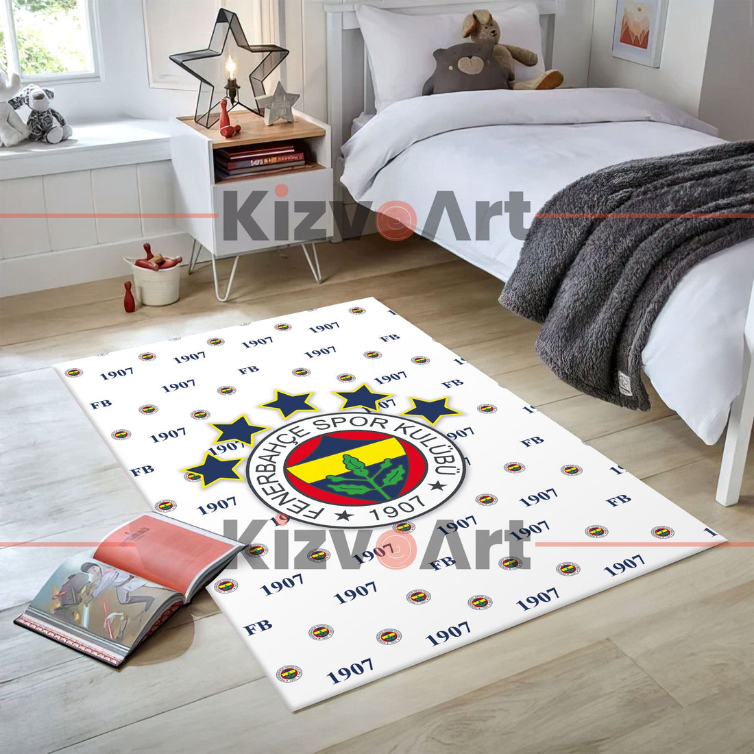 Fenerbahçe Desenli Çocuk Odası Halı