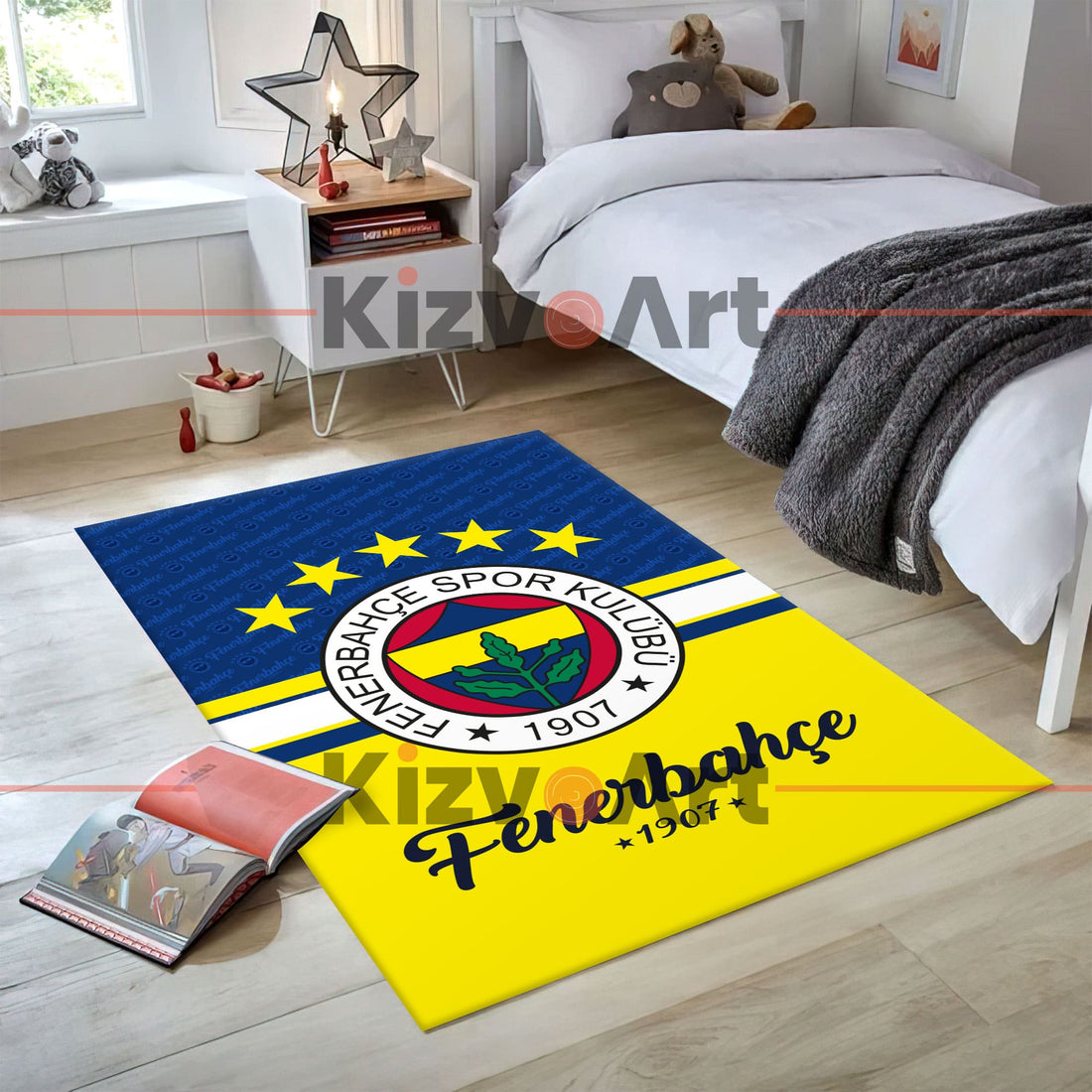 Fenerbahçe Yazılı Genç Çocuk Odası Halı