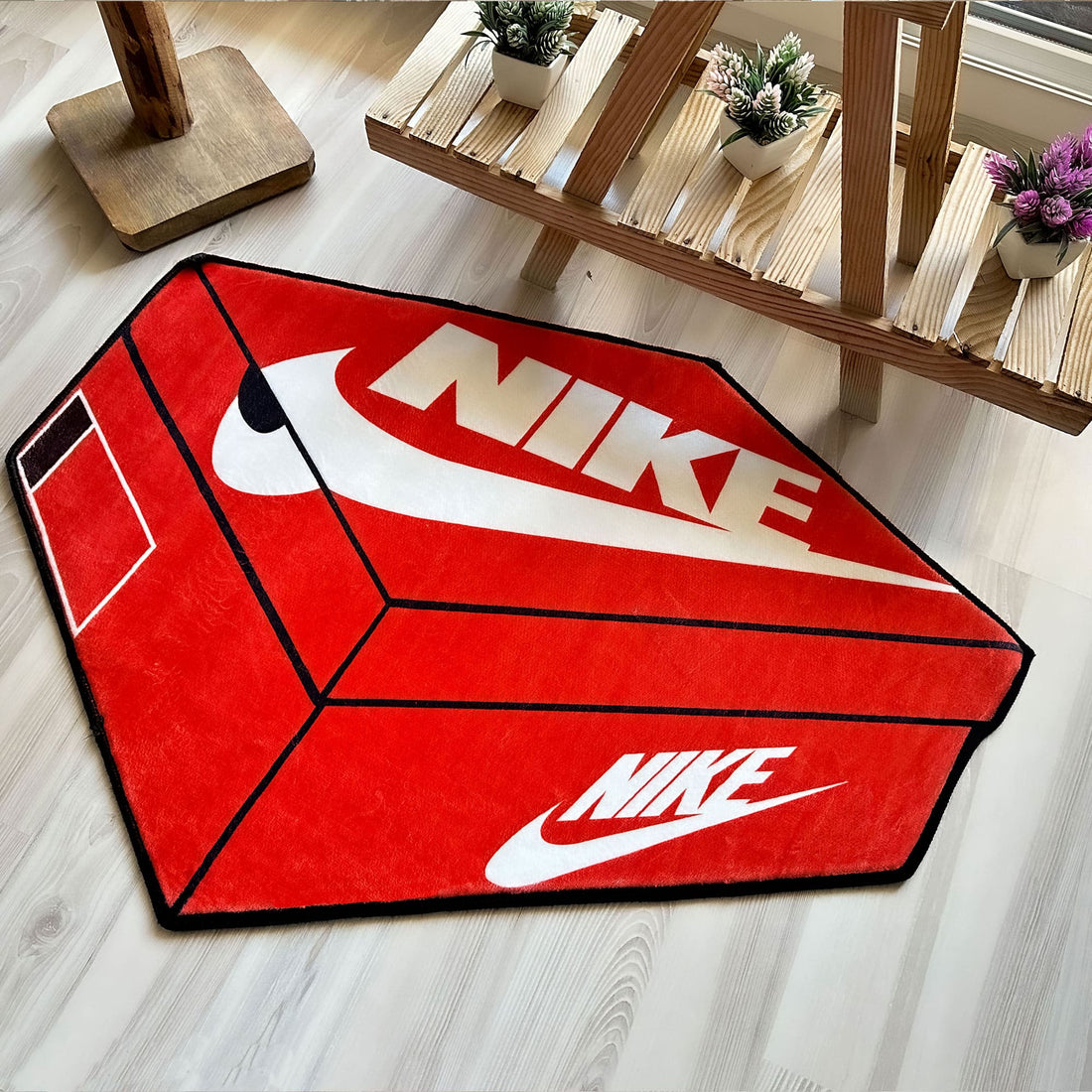 Kırmızı Nike Kutu Genç Odası Halı