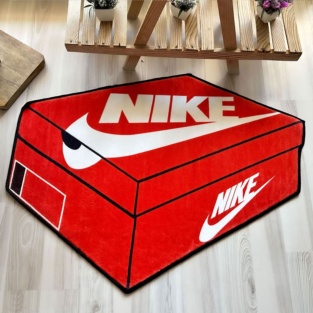 Kırmızı Nike Kutu Genç Odası Halı