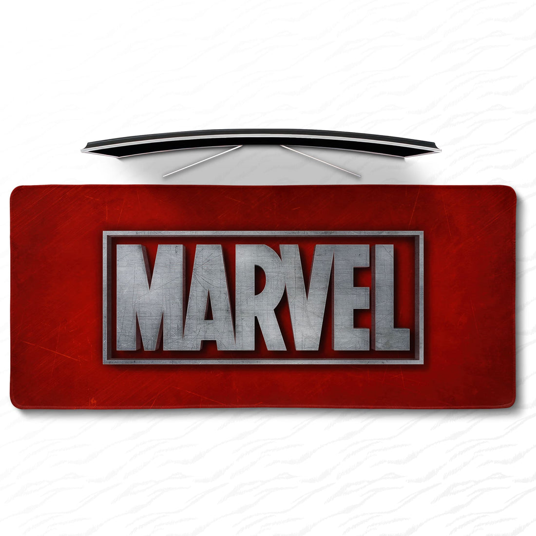 Metal Marvel Logo Büyük Boy Gamer Mouse Pad