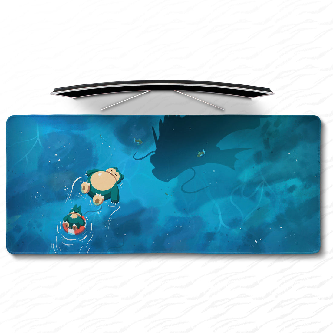 Yüzen Snorlax Büyük Anime Gamer Mouse Pad